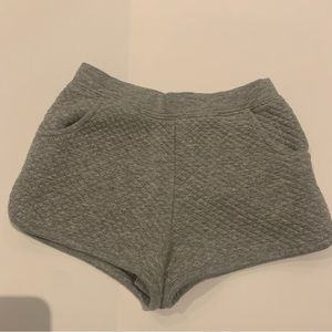 Baby Gap, girl’s shorts, grey quilted fabric.